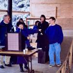 Then-Parks and Recreation Director Therese Smith at the Pipelines opening day ceremonies. (Courtesy Photo / City and Borough of Juneau Parks and Recreation)