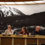 Members of the Juneau Assemblys Finance Committee meet Wednesday as they hear department presentations about next years proposed budget. (Clarise Larson / Juneau Empire)
