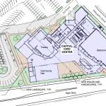 This image shows the site plan of the proposed Capital Civic Center. (City and Borough of Juneau)