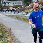 Hiram Henry, 48, wins the 7.5-mile run in the Magnificent Mendenhall Mudpuddle Meet on Saturday. (Courtesy Photo / Quinn Tracy/ Heather Parker)
Hiram Henry, 48, wins the 7.5-mile run in the Magnificent Mendenhall Mudpuddle Meet on Saturday. (Courtesy Photo / Quinn Tracy/ Heather Parker)