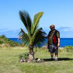 OVK Council Member Frank Hughes spends time appreciating this space at Pokai Bay. (Courtesy Photo / Lauren Tanel)