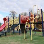 This Monday evening photo shows the Savikko Park playground on South Douglas. The playground is set to be replaced throughout the summer as a part of the City and Borough of Juneaus park improvement project. (Clarise Larson / Juneau Empire)