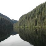 Sweetheart Lakes outlet shown here from September of 2023. The hydroelectric project is said to continue making progress in good faith despite a recent application withdrawal after Tokyo-based developer J-POWERs termination of a prior Joint Development Agreement. (Courtesy Photo / Duff Mitchell)