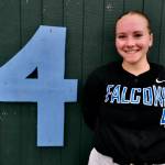 Falcons softball senior Leah Hetle will be honored before a Saturday game against Ketchikan. (Klas Stolpe / Juneau Empire)