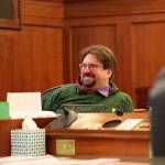 Sen. Robert Myers, a North Pole Republican, smiles while on the Senate floor in early May. On Saturday the Alaska House of Representatives unanimously passed a bill he sponsored that would require the states Department of Corrections to issue state IDs to anyone leaving the states custody who does not have one at the time of their release. (Clarise Larson / Juneau Empire File)