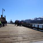 The Docks and Harbors Marine Deckover Project extends the existing Seawalk into Marine Park via an Americans with Disabilities Act-accessible dock structure and lengthens the waterfront from Merchants Wharf to Franklin Dock. (Clarise Larson / Juneau Empire)