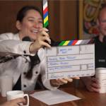 Lisa Hawkins interviews drummer Cameron Cartland for the Anchorage-based livestream concert/conversation podcast Amplify Alaska. (Courtesy Photo / Yngvil Vatn Guttu)