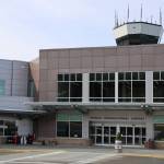 This is a photo of the Juneau International Airport in April 2023. A Montana man pleaded guilty last Wednesday to assaulting a flight crew member while aboard a flight from Sitka to Juneau in early April. (Clarise Larson / Juneau Empire File)