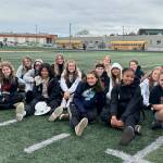 The Juneau-Douglas High School: Yadaa.at Kalé Crimson Bears girls soccer team pose after their loss to North Pole in the ASAA DII Girls Soccer State Championships, Saturday, at West Anchorage High School (Courtesy Photo / JDHS soccer)