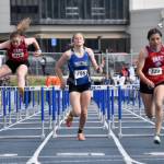 Thunder Mountain High School recent graduate Mallory Welling, shown at last weekends ASAA state track and field meet, will compete at the Brian Young Invitational, Friday and Saturday, in Kodiak. (Jeff Helminiak / Peninsula Clarion)