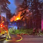 Capital City Fire/ Rescue respond to a structure fire Tuesday morning in the Fritz Cove area near Fox Farm Trail. No injuries were reported. (CCFR)