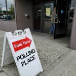 A voter joins a line of voters waiting to cast their ballots on Aug. 15, 2022, at the state Division of Elections office in Anchorage. (Photo by Yereth Rosen/Alaska Beacon)