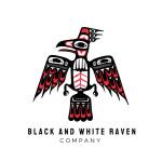 This is the logo of Black and White Raven Co., an LGBTQ+ and Indigenous small business based in Juneau and owned by Chloey Cavanaugh. (Courtesy / Chloey Cavanaugh)