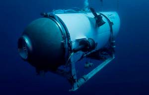 This undated image provided by OceanGate Expeditions in June 2021 shows the companys Titan submersible. (OceanGate Expeditions via AP, File)