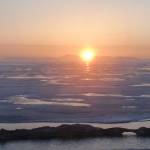 The setting sun over Kotzebue Sound is seen on an evening in 2010. (Photo provided by Alaska Division of Community and Regional Affairs)