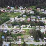Rows of houses line the Douglas Highway in late May. On Monday night the City and Borough of Juneau passed an ordinance that requires all short-term rentals to be registered with the city. (Clarise Larson / Juneau Empire File)