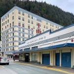 A July 2023 view of the AELP building showing the Second Street entrance. The Baranof Hotel is seen in the background. (Photo by Laurie Craig)