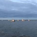 Fishing boats in Bristol Bay this season. (Photo provided by Nathaniel Herz / Northern Journal)