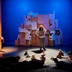 Actors rehearse for Theatre in the Roughs She Kills Monsters, which opens Friday, at McPhetres Hall on Monday night. (Meredith Jordan / Juneau Empire)