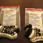 This screenshot from a court filing by the Alaska Department of Law shows two identical pairs of wool booties taken from a tourist shop near Denali National Park. One pair bears the label made in Nepal, while the other says that it was made in Alaska. (Screenshot)