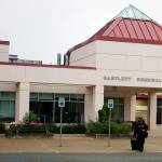 A person departs Bartlett Regional Hospital on Wednesday morning. Hospital officials said Tuesday they expect to begin providing home health and hospice care services as soon as Thursday, after they were halted last October by an organization which had provided such services locally for 20 years. (Mark Sabbatini / Juneau Empire)