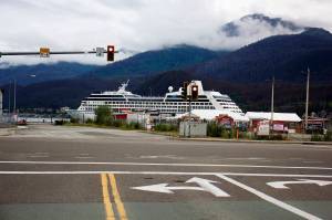 An empty pole position space at a red light is one of the things that makes the author happy. (Mark Sabbatini / Juneau Empire)