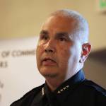 Juneau Chief of Police Ed Mercer speaks to the Greater Juneau Chamber of Commerce Thursday afternoon ahead of his retirement slated for Monday, July 31. (Clarise Larson / Juneau Empire)