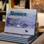 Copies of Nick Jans new book, Romeo the Friendly Wolf, arrived at Hearthside Books about two weeks ago. (Meredith Jordan / Juneau Empire)