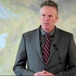 Gov. Mike Dunleavy is seen in a screenshot of a news conference on Monday, Oct. 17, 2022, in Anchorage. (Screenshot)