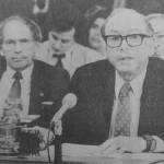 Brian Wallace / Juneau Empire Archives
Senate Counsel Sam Dash speaks during a special session as Gov. Bill Sheffield sits in the background.