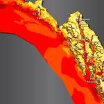 A map shows gale-force winds are likely throughout Southeast Alaska during a storm this weekend that is also expected to result in two to three inches of rain in Juneau, according to the National Weather Service. (Map by the National Weather Service)