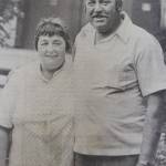 Derby Winner Sue Judson with husband, Alan: 35.2-pound king salmon proves lucky on Sunday, Aug. 11, 1985. (Brian Wallace / Juneau Empire Archives)