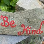 Good advice for everyone seen in a Gold Street garden on Aug. 4. (Photo by Denise Carroll)