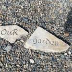 Rock messages for the masses seen at the arboretum on Aug. 5. (Photo by Denise Carroll)