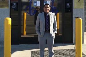 Joab Cano stands in front of The Light of the World church in Juneau. (Courtesy of Joab Cano)