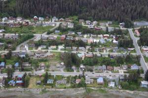 Clarise Larson / Juneau Empire File
Rows of houses line Douglas Highway in late May. On Monday the Assembly approved a program that will offer $13,500 to the first 16 eligible Juneau residents who apply with the citys Accessory Dwelling Unit Grant Program to go toward constructing an accessory dwelling unit on their property.
