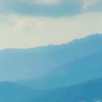 The delineation of ridges in the Douglas range on a smoky Aug. 3. (Photo by Denise Carroll)