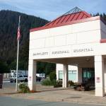 The main entrance at Bartlett Regional Hospital, which has experience staffing shortages, leadership turnover and concerns expressed about patient care in recent months. (Mark Sabbatini / Juneau Empire)