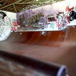 This is a picture of a half-pipe at the Pipeline Skate Park in the Mendenhall Valley. The City and Borough of Juneau Parks and Recreation Department is looking for residents to drop in some ideas about what theyd like to see that would improve or enhance Jackie Renninger Park in a survey. (Clarise Larson / Juneau Empire)