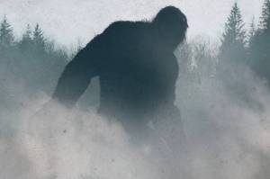 A promotional image for the 2021 TV series Alaskan Killer Bigfoot depicts a creature residents of Portlock say drove them from their fishing village 70 years ago. The nine-episode series on Discovery+ documented a 40-day trip by a team of people seeking clues about the creature. (Warner Bros. Discovery Inc.)