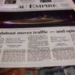 This is a photo of a news story on a page of the Juneau Empire published on Wednesday, Aug. 29, 1995, from an archived book. (Mark Sabbatini / Juneau Empire)