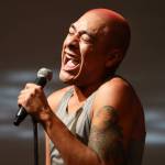 Rio Alberto sings during a rehearsal Tuesday evening of Hedwig and The Angry Inch which debuts at Perseverance Theatre on Sept. 15. (Clarise Larson / Juneau Empire)