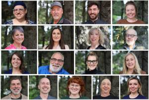 This is a photo collage of the candidates running for local office in the 2023 City and Borough of Juneau municipal election. (Clarise Larson / Juneau Empire)