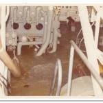 This photo of the cutter Jarvis engine room shows about five feet of water, which eventually rose to 13 feet. (Courtesy of Jack Hunter/ All Present and Accounted For)
