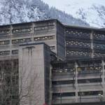 The Alaska State Office Building in Juneau, the state capital, is seen on Feb. 16, 2023. (Photo by Yereth Rosen/Alaska Beacon)