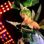 Roman Wilde puts on a magical performance during the eighth annual GLITZ drag show at the Centennial Hall ballroom Saturday night. (Clarise Larson / Juneau Empire)