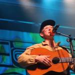 Anchorage musician Quinn Christopherson sings to the crowd during a performance as part of the final night of the Áakw Rock music festival at Centennial Hall Saturday evening. (Clarise Larson / Juneau Empire)