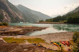 An Earth Day message posted on Facebook this spring by the University of Alaska Southeast refers to environmental stewardship and climate change activities, including these kayaks used for an oceanography course during the summer of 2019. (Courtesy of the University of Alaska Southeast)