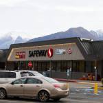 The Safeway supermarket in Juneau, seen here Wednesday, is among those in Alaska that might be sold if its parent company, Albertsons Companies Inc., merges with Kroger Co., the parent company of Fred Meyer. (Mark Sabbatini / Juneau Empire)