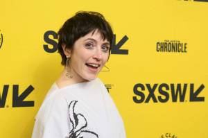 Tallie Medel, who will be teaching a series of clowning classes in Juneau next week, arrives for the world premiere of Everything Everywhere All at Once at the Paramount Theatre on Friday, March 11, 2022, in Austin, Texas. (Photo by Jack Plunkett/Invision/AP)